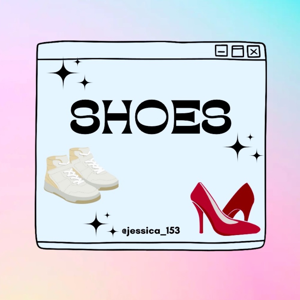 SHOES: sandals, flats, heels, sneakers, boots